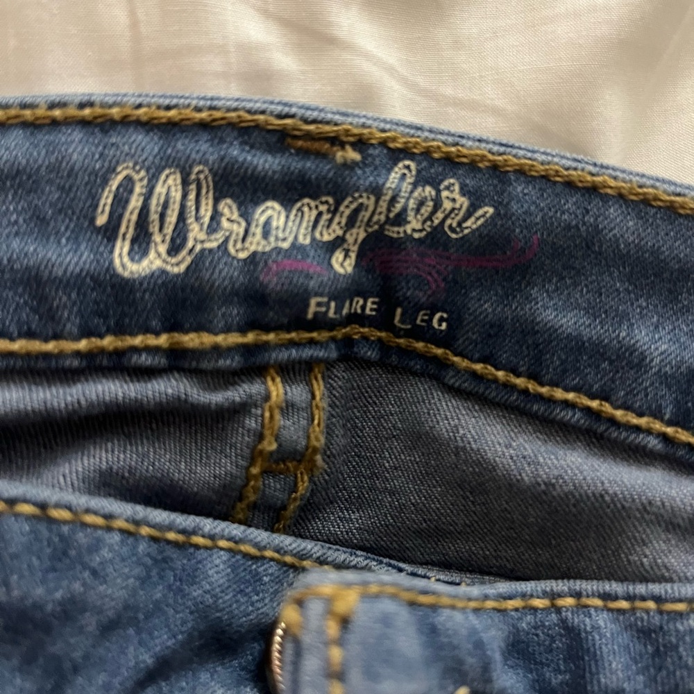 Like new jeans. Flare wrangler for women.